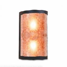 Avalanche Ranch Lighting M51801AM-97 - Cascade Exterior Sconce - Rustic Plain - Amber Mica Shade - Black Iron Finish