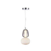 Artcraft AC6701SM - Cyra Collection 1-Light Doublt Shade Pendant Chrome