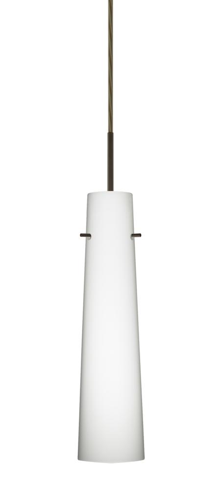 Besa Camino Pendant Bronze Opal Matte 1x40W Halogen