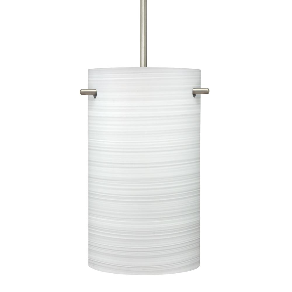 Besa Tamburo 5 Pendant, Chalk, Black Finish, 1x11W LED