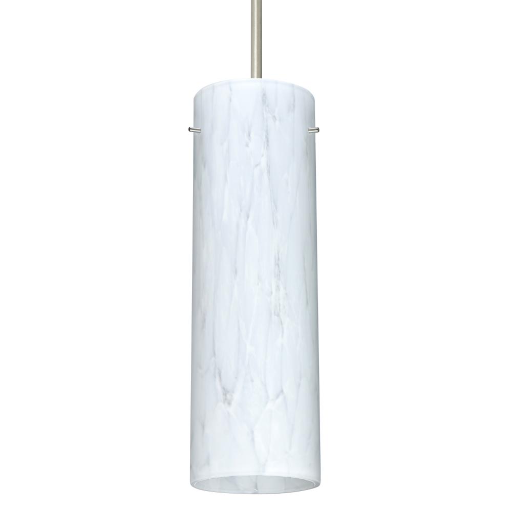 Besa Stilo 9 Pendant Satin Nickel Carrera 1x40W MAX E26 Base