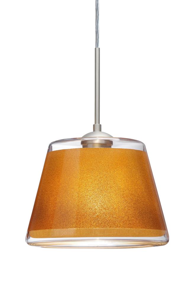 Besa Pendant Pica 9 Satin Nickel Gold Sand 1x9W LED