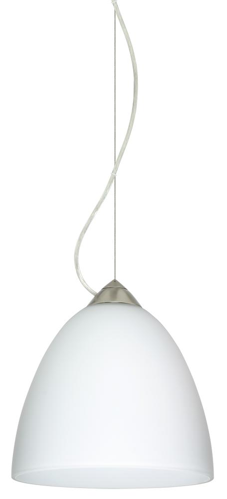 Besa Vila Cable Pendant Satin Nickel Opal Matte 1x9W LED