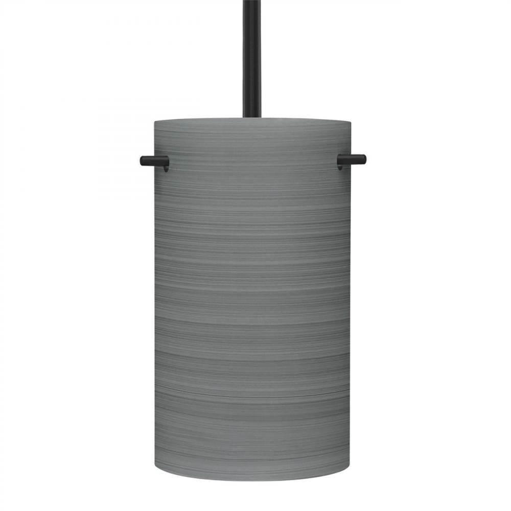 Besa Tamburo 5 Pendant, Titan, Black Finish, 1x11W LED