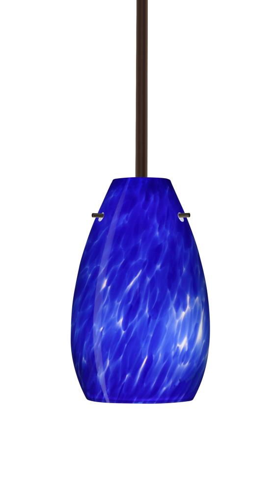 Besa Pera 9 Stem Pendant Bronze Blue Cloud 1x100W Medium Base