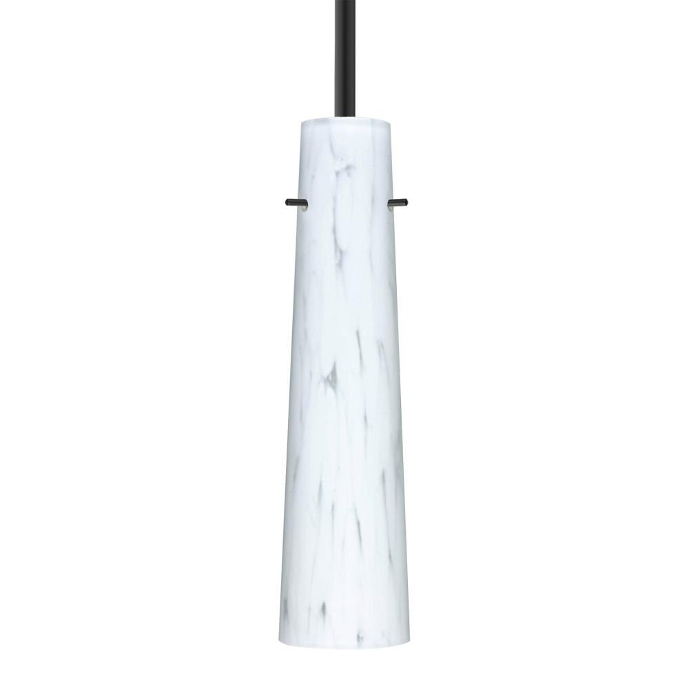 Besa Camino Stem Pendant Black Carrera 1x5W LED