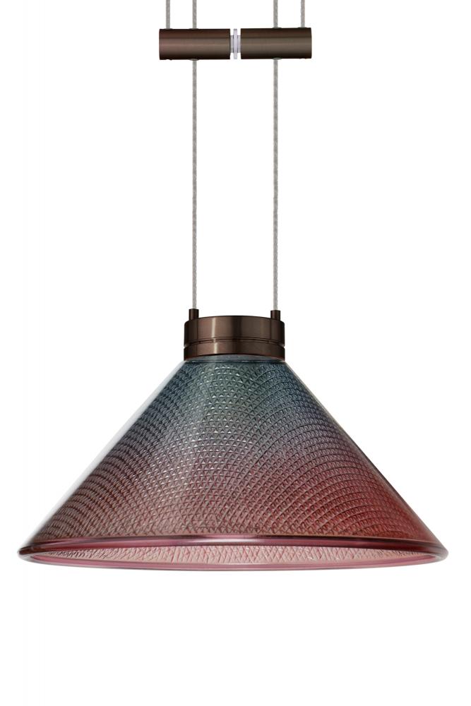 Besa Pendant Kona Bronze Bi-Color 1x50W Halogen