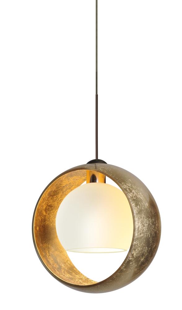 Besa Pendant Pogo Bronze Gold/Inner Gold 1x35W Halogen