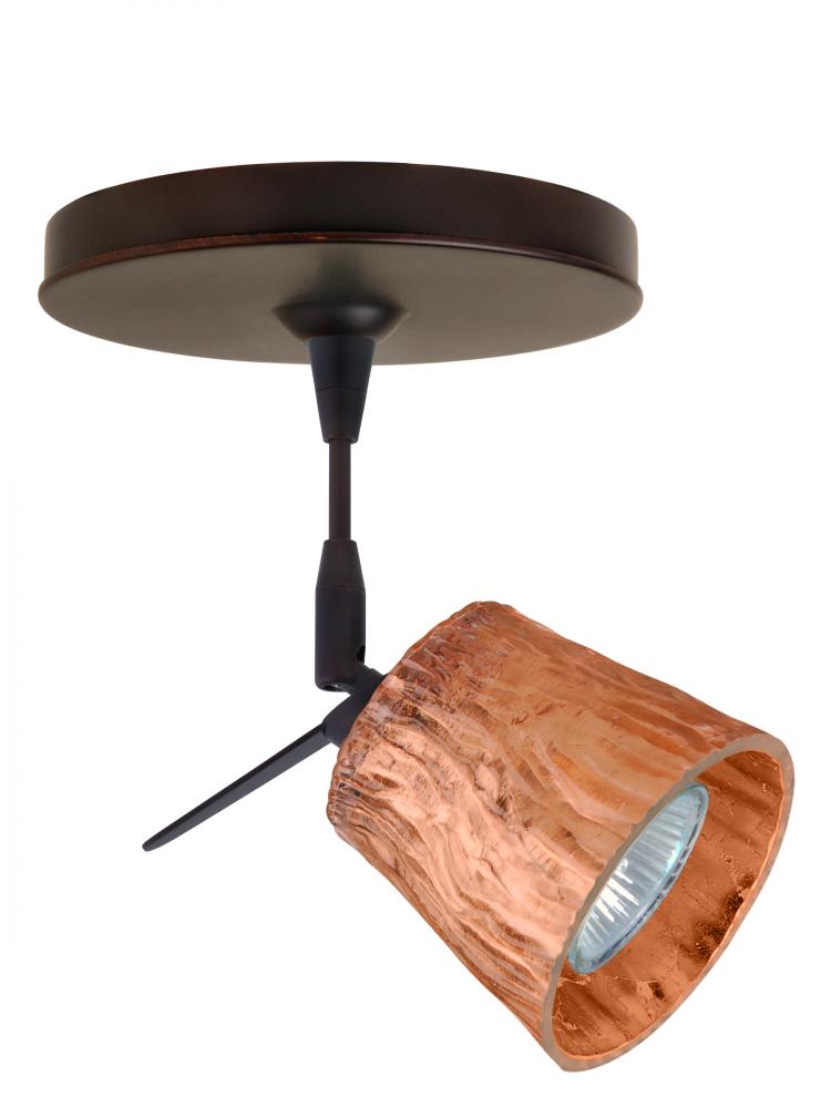 Besa Spotlight Nico 3 Bronze Stone Copper Foil 1x50W Halogen Mr16