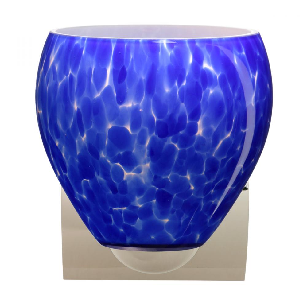 Besa Wall Bolla Chrome Blue Cloud 1x60W Medium Base