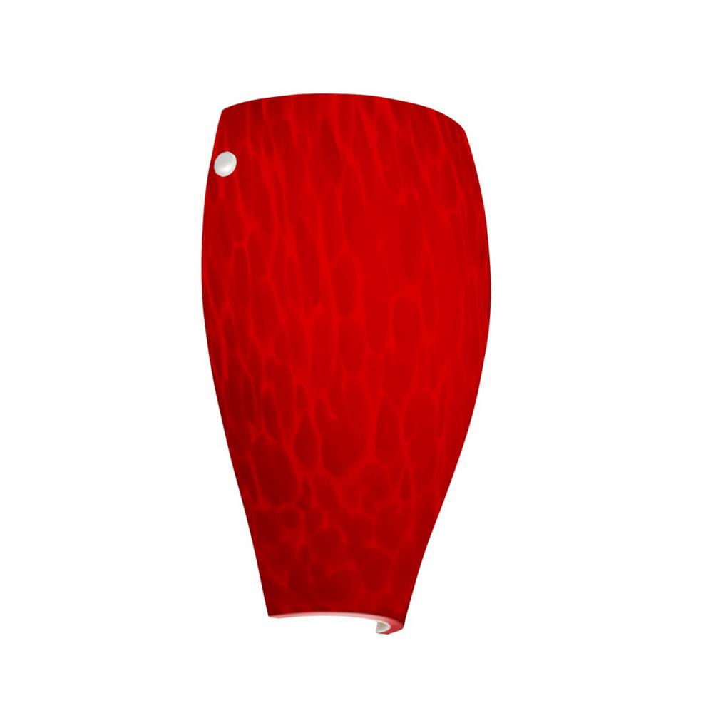 Besa, Chelsea Wall Sconce, Red Cloud, White Cap Finish, 1x75W E26 Base