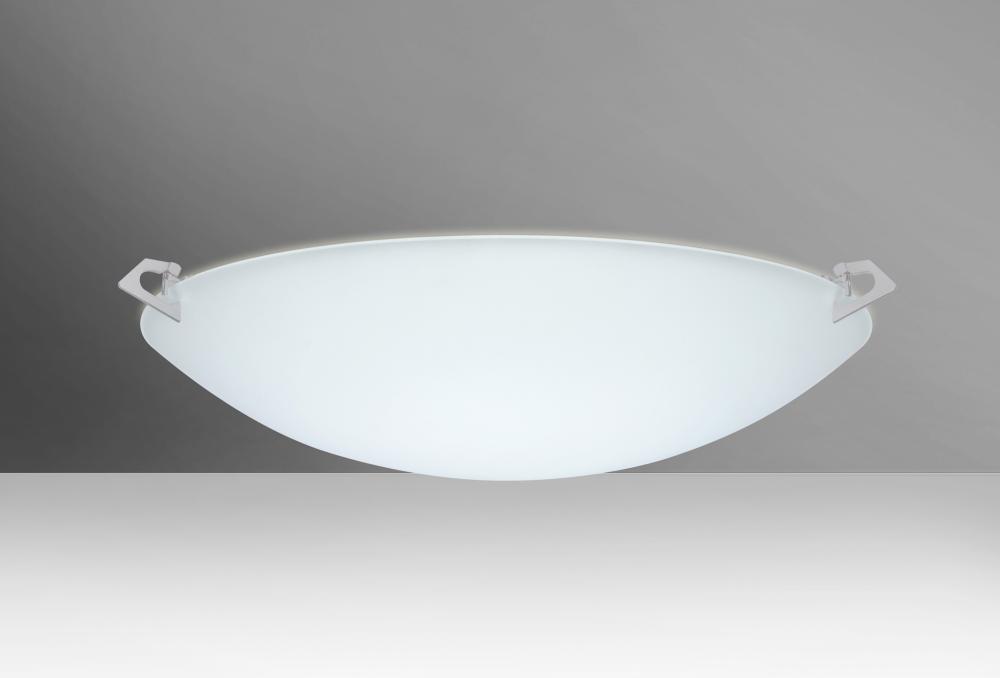 Besa Ceiling Sonya 17 Satin Nickel Satin Frost 3x100W Medium Base