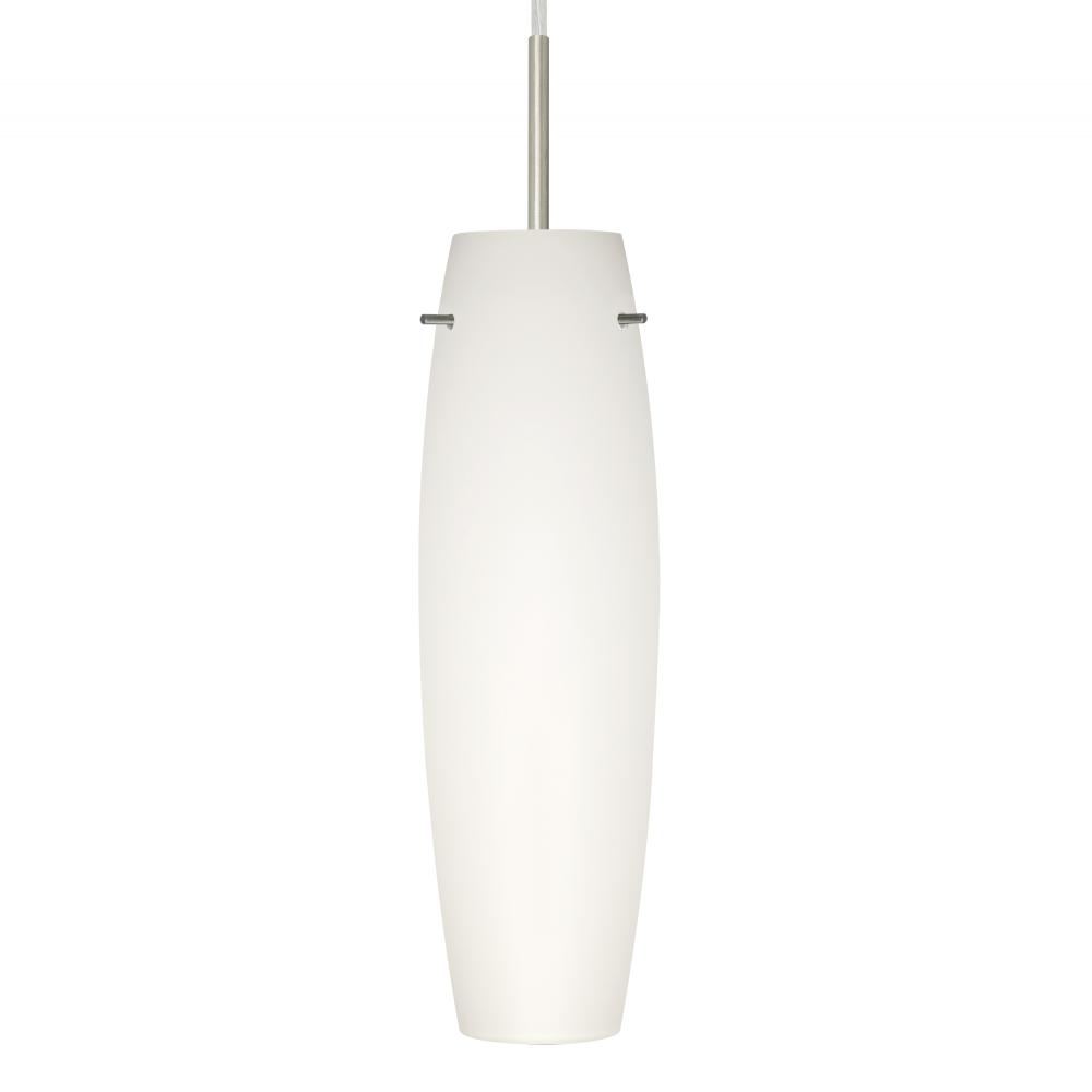 Besa Suzi 11 Pendant For Multiport Canopy Satin Nickel Opal Matte 1x100W MAX E26 Base