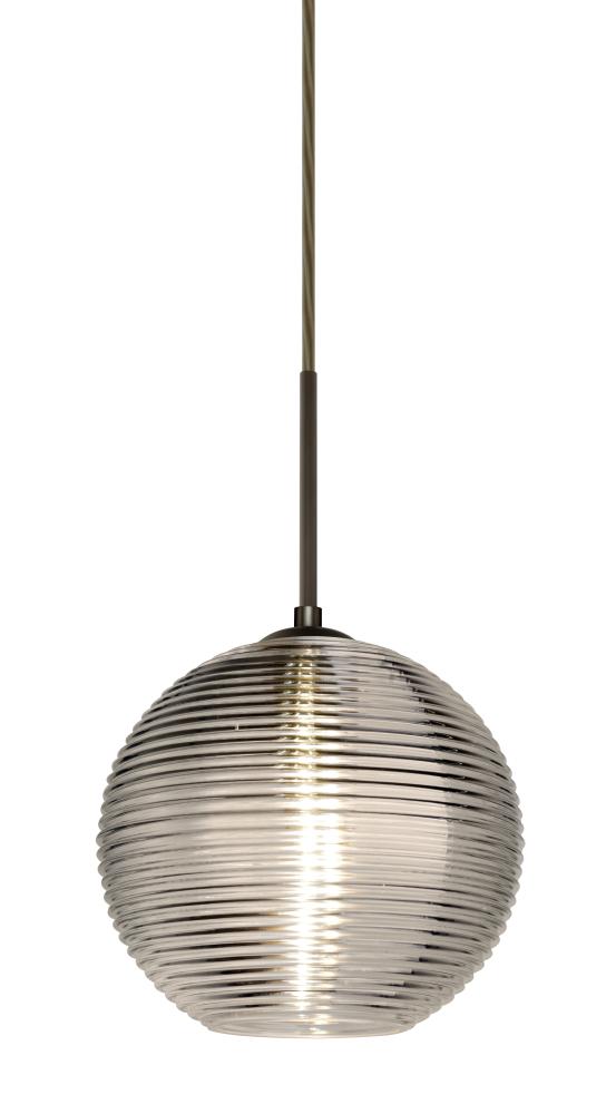 Besa Kristall 8 Pendant For Multiport Canopy Bronze Smoke 1x75W Medium Base