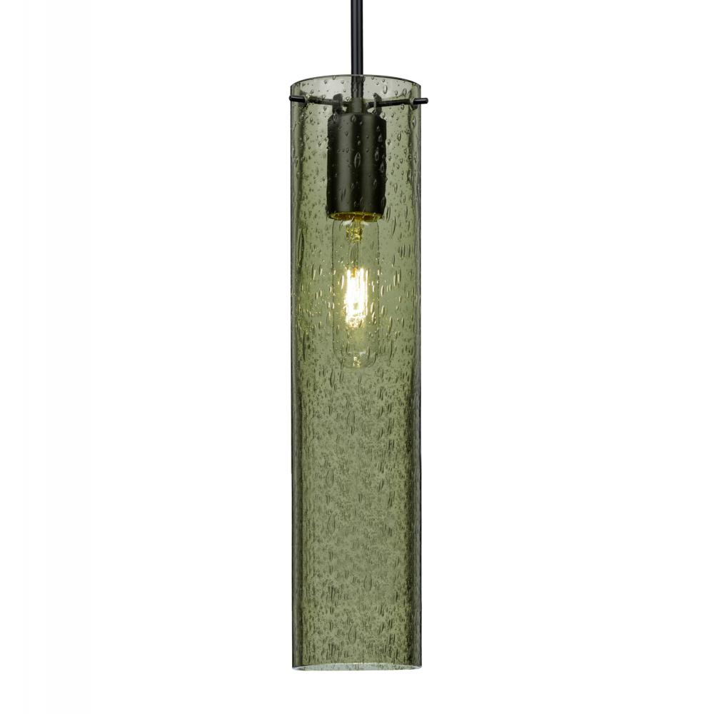 Besa, Juni 16 Pendant For Multiport Canopy, Moss Bubble, Black, 1x60W MAX E26 Base