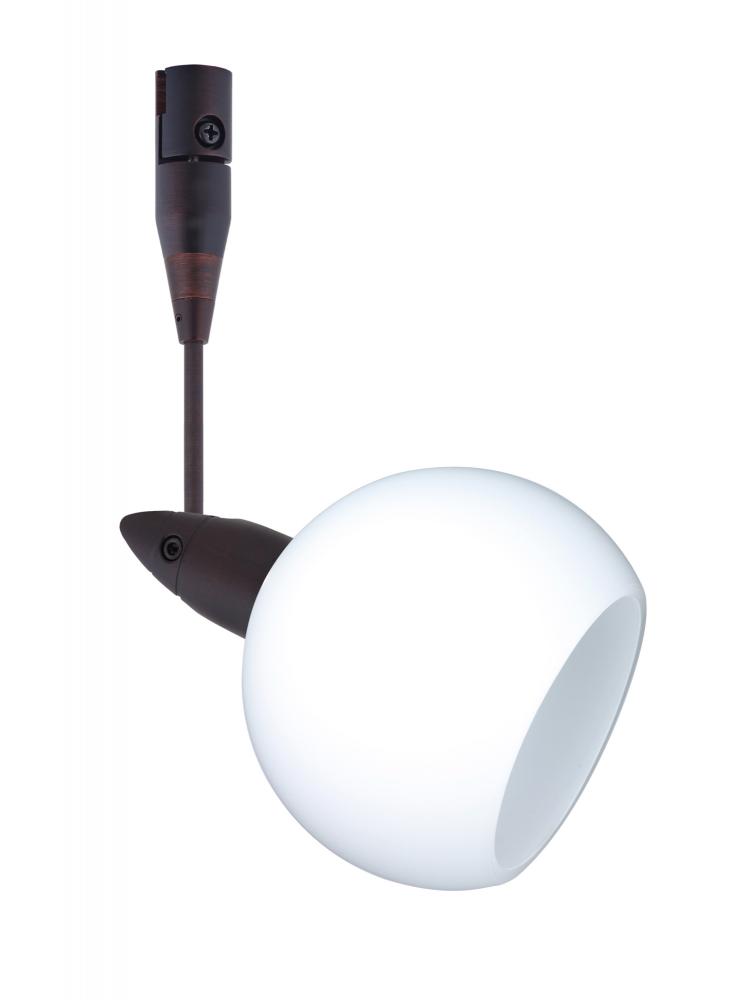 Besa Spotlight With 18" Stem Palla 3 Bronze Opal Matte 1x35W Halogen Mr11