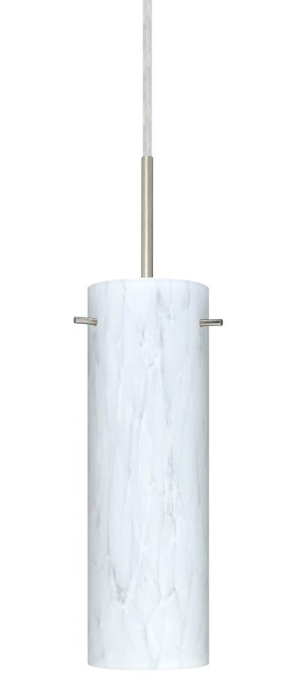 Besa Copa LED Pendant For Multiport Canopy Carrera Satin Nickel 1x9W LED