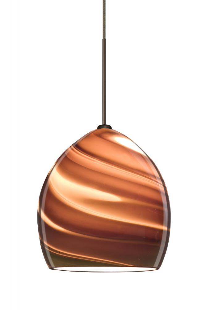 Besa Pendant For Multiport Canopy Sprite Bronze Smoke Twist 1x5W LED