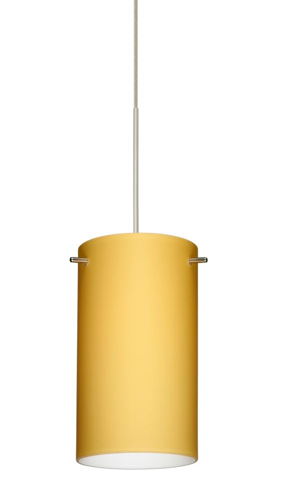 BESA PENDANT STILO 7 SATIN NICKEL VANILLA MATTE 1X6W LED