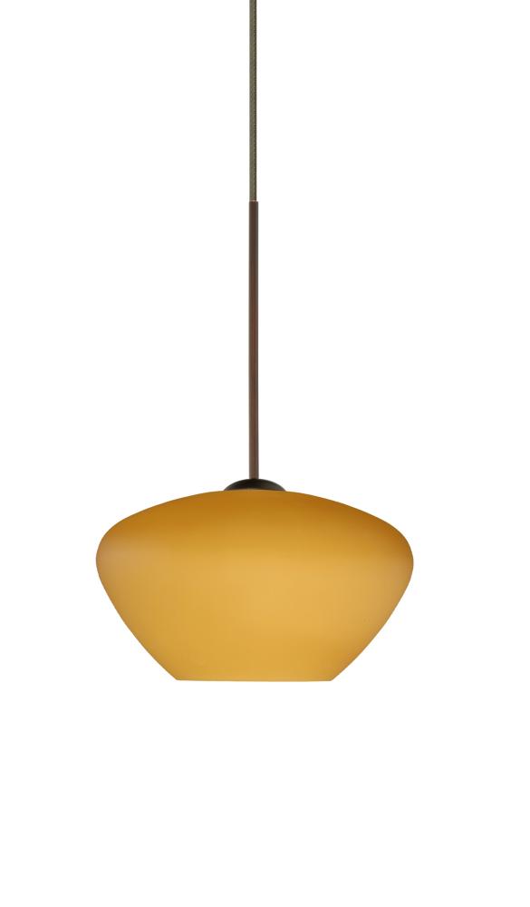 Besa Pendant Peri Bronze Amber Matte 1x50W Halogen