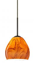 Besa Lighting 1BC-4122HB-HAL-BR - Besa Bolla Pendant Bronze Habanero 1x40W G9