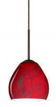 Besa Lighting 1BC-4122MA-HAL-BR - Besa Bolla Pendant Bronze Magma 1x40W G9