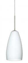Besa Lighting 1BT-150907-HAL-SN - Besa Chrissy Pendant Satin Nickel Opal Matte 1x40W Halogen