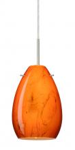 Besa Lighting 1BT-1713HB-LED-SN - Besa Pendant Pera 6 Satin Nickel Habanero 1x5W LED