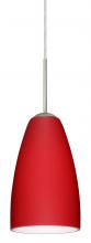 Besa Lighting 1JC-1511RM-LED-SN - Besa Riva 9 LED Pendant Ruby Matte Satin Nickel 1x9W LED