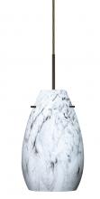 Besa Lighting 1JC-4126MG-BR - Besa Pera 9 Pendant Bronze Marble Grigio 1x100W Medium Base