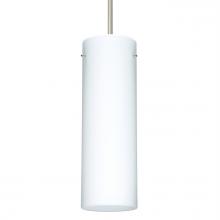 Besa Lighting 1JC-493007-SN - Besa Stilo 9 Pendant Satin Nickel Opal Matte 1x40W MAX E26 Base