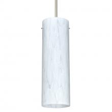 Besa Lighting 1JC-493019-SN - Besa Stilo 9 Pendant Satin Nickel Carrera 1x40W MAX E26 Base