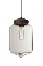 Besa Lighting 1JC-OLINCL-BR - Besa Olin Pendant Bronze Clear 1x60W Medium Base T10