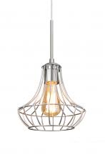 Besa Lighting 1JC-SPEZ07-EDIL-SN - Besa Pendant Spezza 7 Satin Nickel 1x8W LED Filament