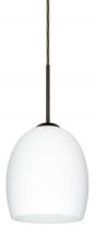 Besa Lighting 1JT-169707-LED-BR - Besa Lucia LED Pendant Opal Matte Bronze 1x9W LED