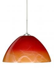 Besa Lighting 1JT-4201SL-SN - Besa Pendant Tessa Satin Nickel Solare 1x75W Medium Base