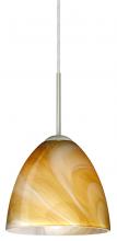 Besa Lighting 1JT-4470HN-SN - Besa Vila Pendant Satin Nickel Honey 1x60W Medium Base