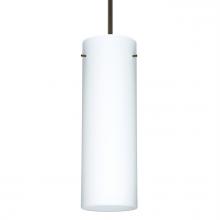 Besa Lighting 1JT-493007-BR - Besa Stilo 9 Pendant Bronze Opal Matte 1x40W MAX E26 Base