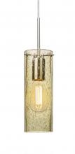 Besa Lighting 1JT-JUNI10GD-EDIL-SN - Besa, Juni 10 Cord Pendant, Gold Bubble, Satin Nickel, 1x4W LED Filament