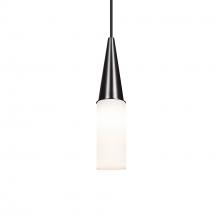 Besa Lighting 1JT-METRO12-BK - Besa Metro 12 Pendant, Opal Matte, Black Finish, 1x60W MAX E26 Base