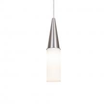 Besa Lighting 1JT-METRO12-LED-SN - Besa Metro 12 Pendant, Opal Matte, Black Finish, 1x9W LED