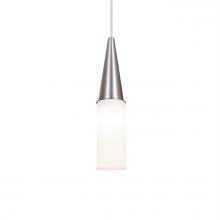 Besa Lighting 1JT-METRO12-SN - Besa Metro 12 Pendant, Opal Matte, Black Finish, 1x60W MAX E26 Base