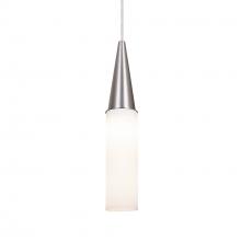 Besa Lighting 1JT-METRO14-SN - Besa Metro 14 Pendant, Opal Matte, Black Finish, 1x60W MAX E26 Base