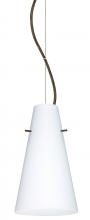 Besa Lighting 1KX-412407-LED-BR - Besa Cierro LED Cable Pendant Opal Matte Bronze 1x9W LED