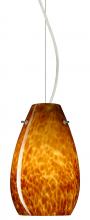 Besa Lighting 1KX-412618-SN - Besa Pera 9 Cable Pendant Amber Cloud Satin Nickel 1x100W Medium Base