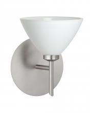 Besa Lighting 1SW-174307-SN - Besa Wall Domi Satin Nickel White 1x40W G9