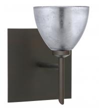 Besa Lighting 1SW-1758SF-BR-SQ - Besa Divi Wall With SQ Canopy 1SW Silver Foil Bronze 1x40W G9