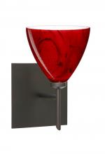 Besa Lighting 1SW-1779MA-BR-SQ - Besa Wall With SQ Canopy Mia Bronze Magma 1x40W G9