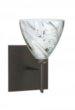 Besa Lighting 1SW-1779MG-LED-BR-SQ - Besa Wall With SQ Canopy Mia Bronze Marble Grigio 1x5W LED