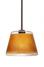 Besa Lighting 1TT-PIC9GD-LED-BR - Besa Pendant Pica 9 Bronze Gold Sand 1x9W LED